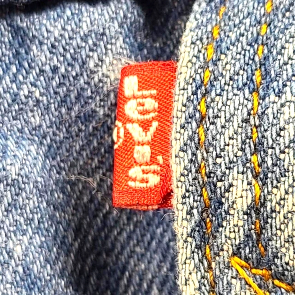 LEVI'S VINTAGE TRUCKER MEN'S BOYS DENIM RARE JACKET 34 R EXTRA SMALL, ADULT - Picture 6 of 7